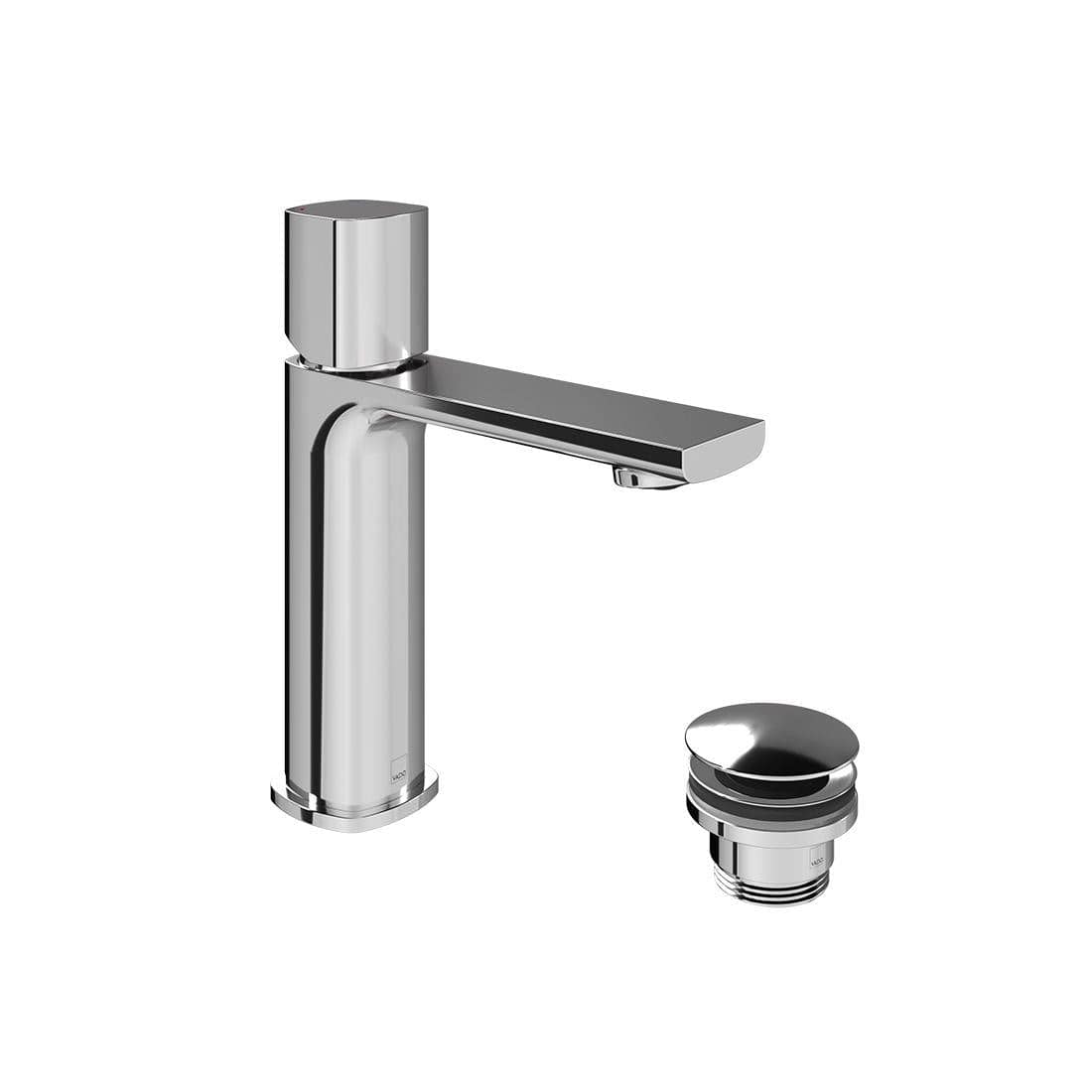 VADO Mono Basin Tap Chrome Vado Cameo Leverless Mono Basin Mixer Tap with Universal Waste