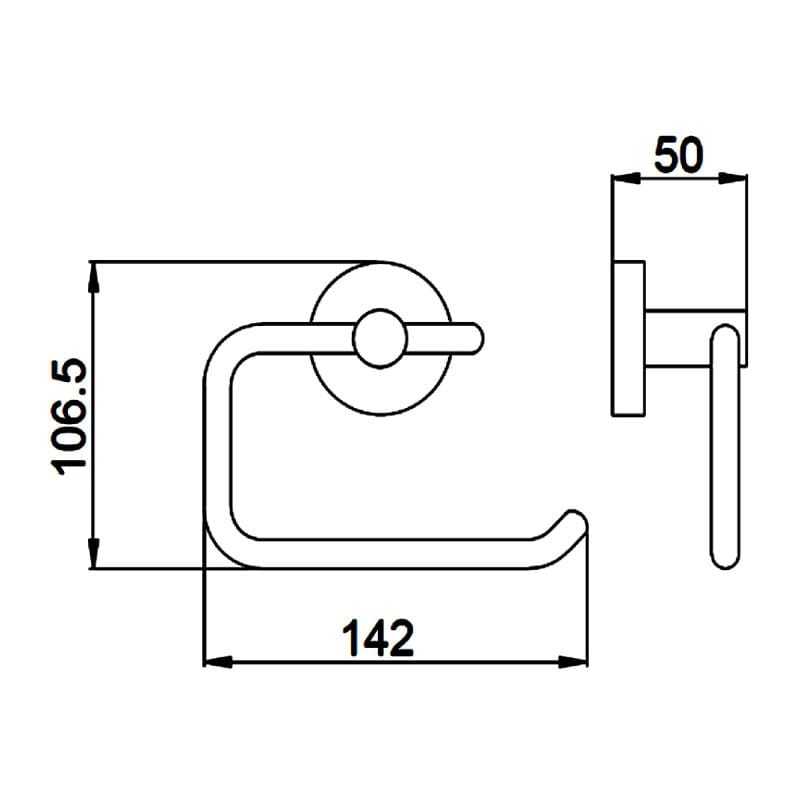 JTP Toilet Roll Holder JTP VOS Classic Toilet Roll Holder