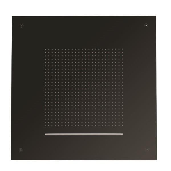 Crosswater Fixed Shower Head Matt Black Crosswater Tranquil 500mm Square Shower Head