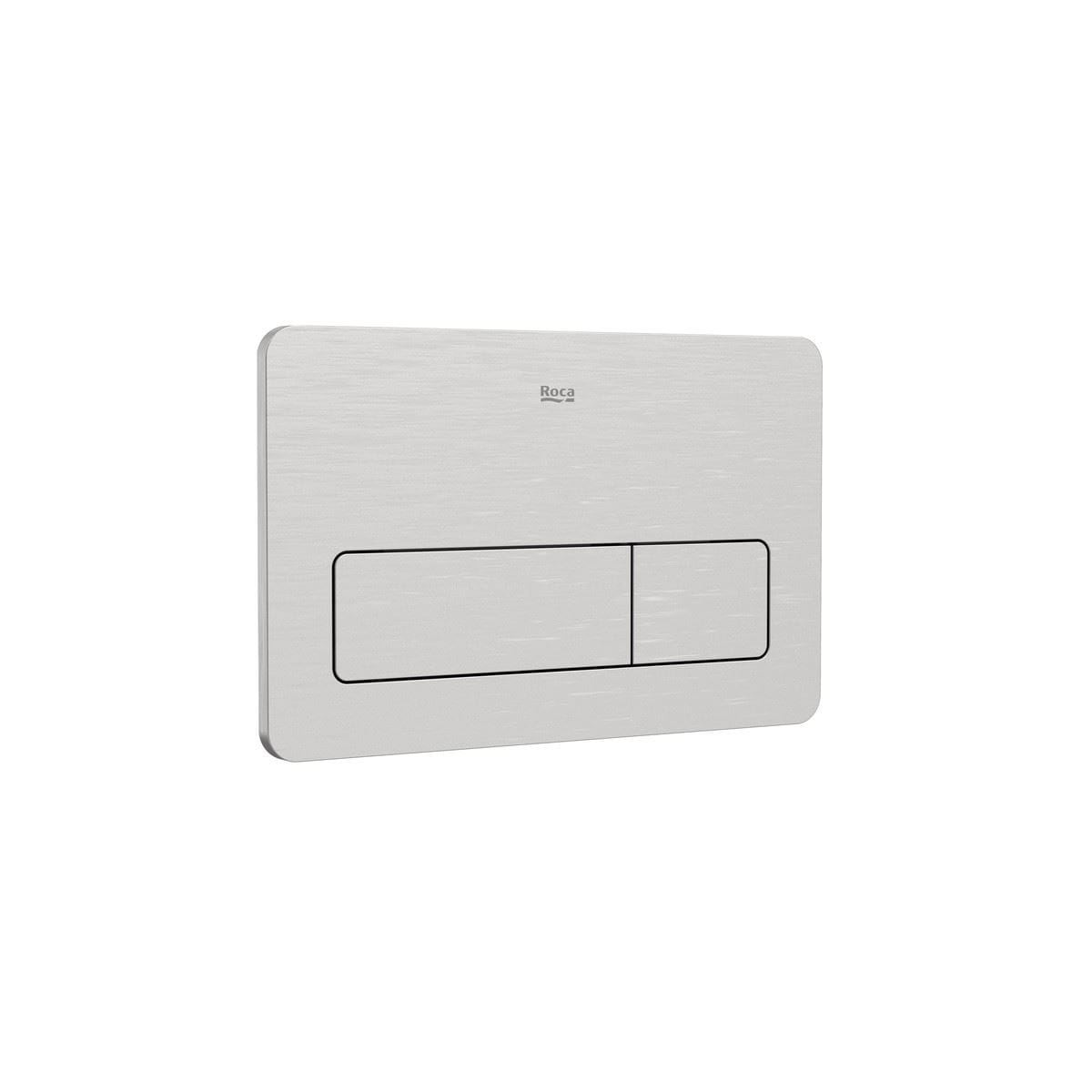 Roca Flush Plate Roca Duplo One PL3 Pro Flush Plate Dual Flush in Stainless Steel