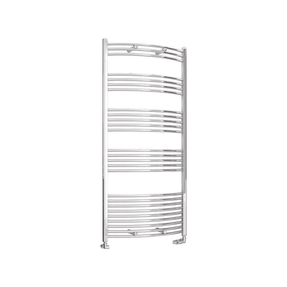 Eastbrook Ladder Rail Eastbrook Wendover Curved Vertical Heated Towel Rail in Chrome