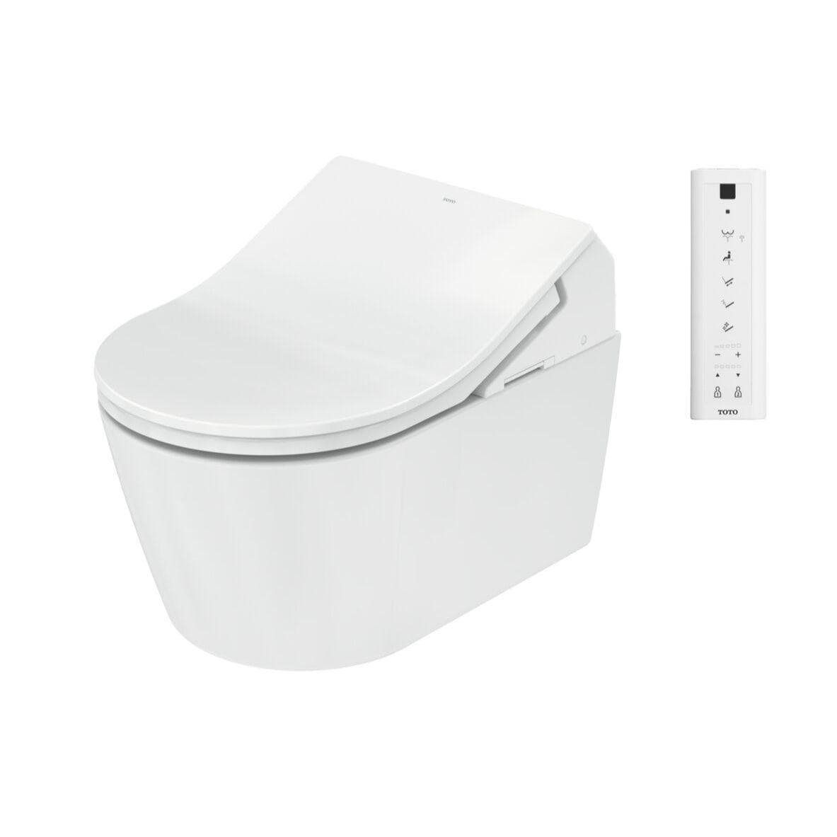 TOTO Smart Toilet TOTO RX Wall Hung Rimless Washlet® Smart Toilet Complete Auto Flush Pack