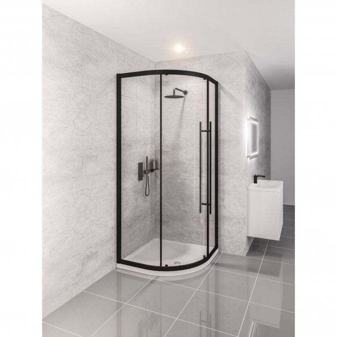 Eastbrook Quadrant Shower Enclosure Matt Black / 900 x 900mm Eastbrook Vantage 2000 Quadrant Shower Enclosure
