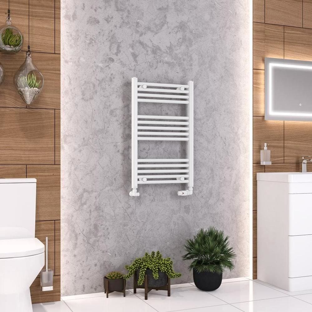Eastbrook Wendover Straight Vertical Heated Towel Rail in White