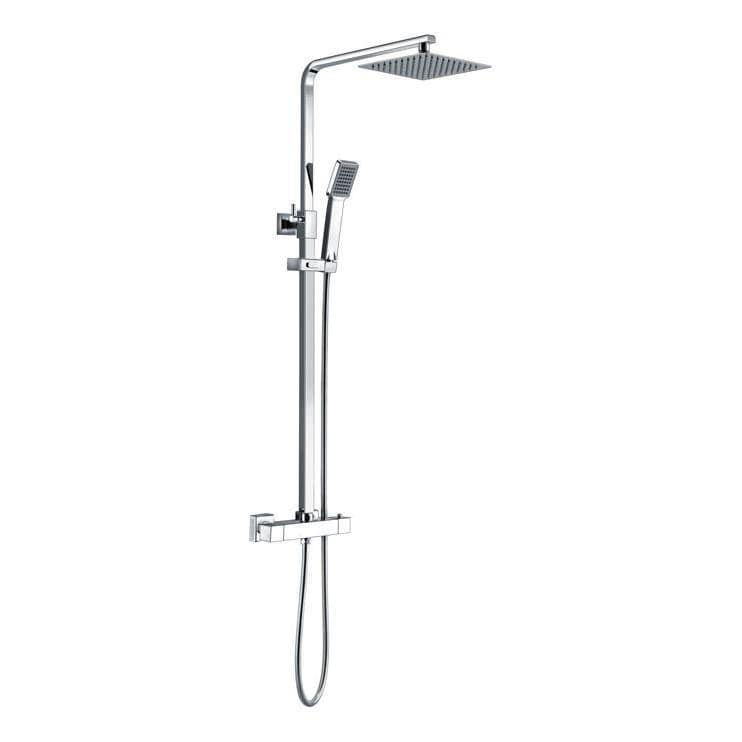 Aquarius Bathrooms Complete Bathroom Suite Aquarius Altano Complete Bathroom Suite with 1700mm L-Shaped Bath, Toilet, Basin, Shower & Taps