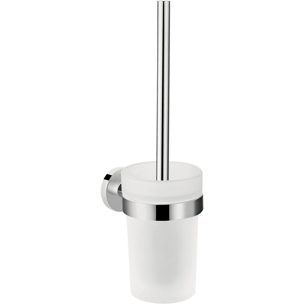 Hansgrohe Toilet Brush Hansgrohe Logis Universal Wall Mounted Toilet Brush with Holder