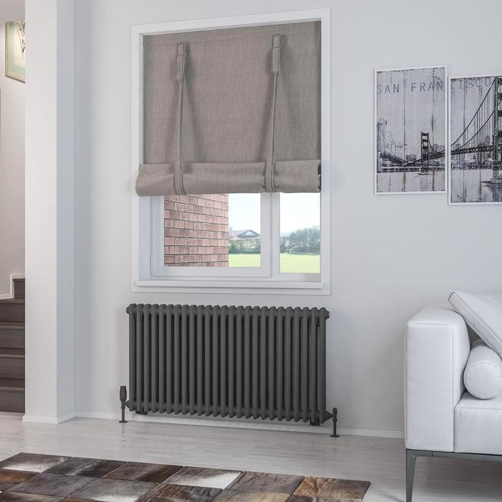 Eastbrook Rivassa Traditional 2 Column Radiator in Matt Anthracite