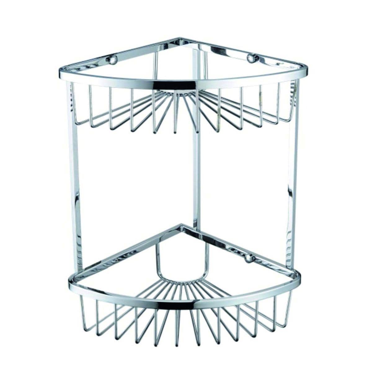 Heritage Basket Heritage 2 Tier Wire Shower Basket in Chrome