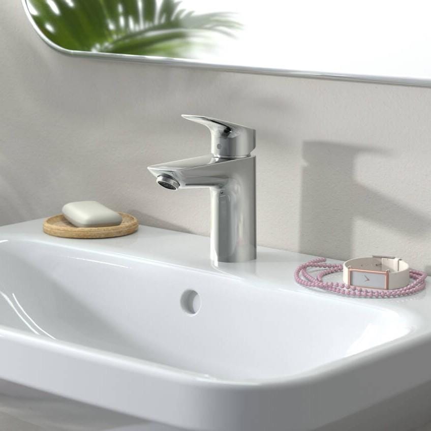 Hansgrohe Mono Basin Tap Hansgrohe Logis Single Lever Basin Mixer Tap 100 in Chrome