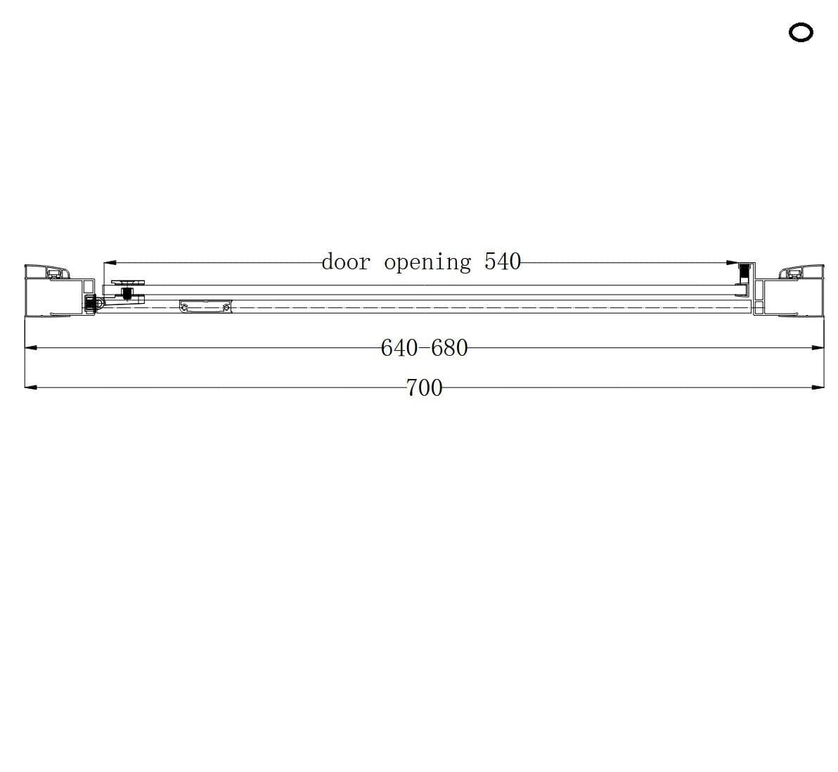 Eastbrook Hinged Shower Door Eastbrook Corniche 2000 8mm Hinged Shower Door