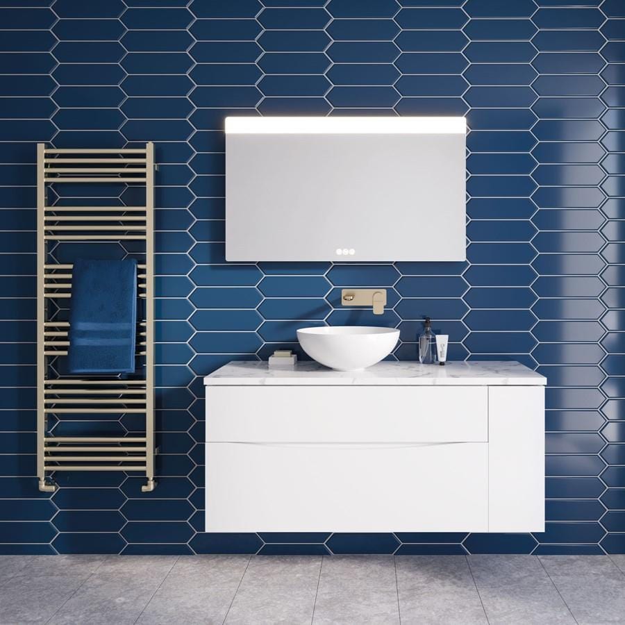 Crosswater Countertop Basin White Crosswater Circus Round Countertop Basin - 400mm