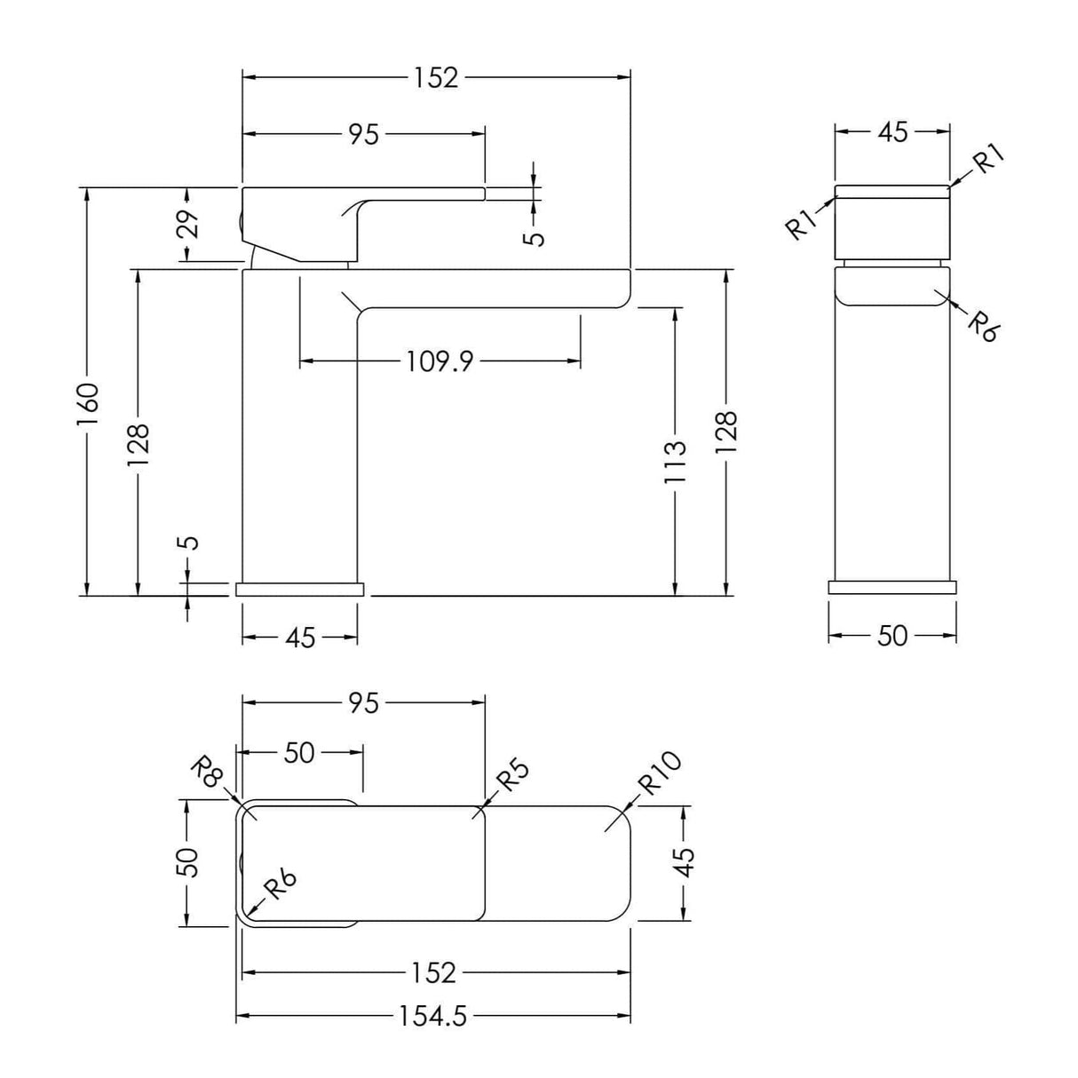 Aquarius Bathrooms Mono Basin Tap Aquarius Tetra Mono Basin Mixer Tap