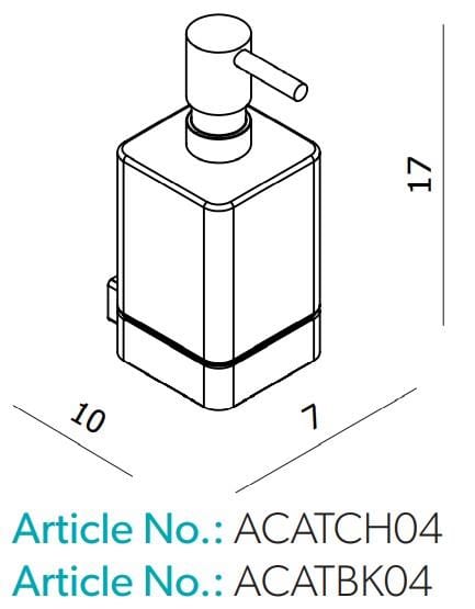 HiB Soap Dispenser HiB Atto Wall Mounted Soap Dispenser