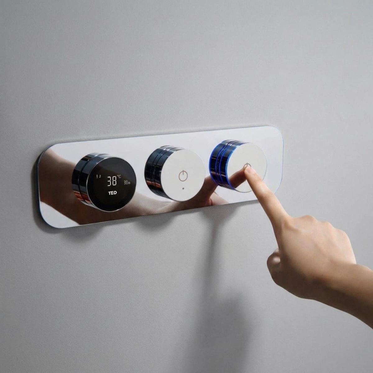 TED Exposed Shower Set TED Venn BubbleSpa® Complete 2 Outlet Shower Kit with Wireless Button