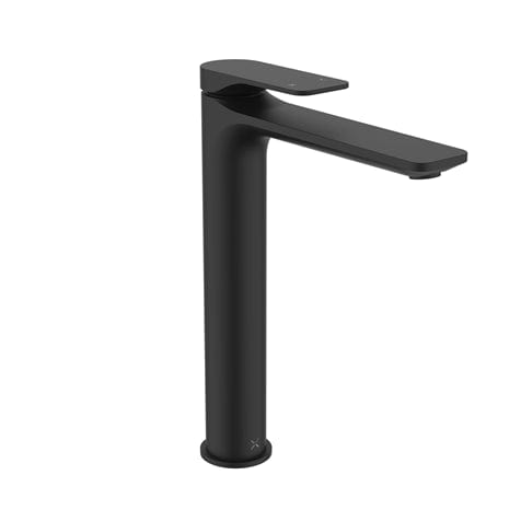 Crosswater Mono Basin Tap Matt Black Crosswater Fuse Tall Mono Basin Mixer Tap with Clicker Waste