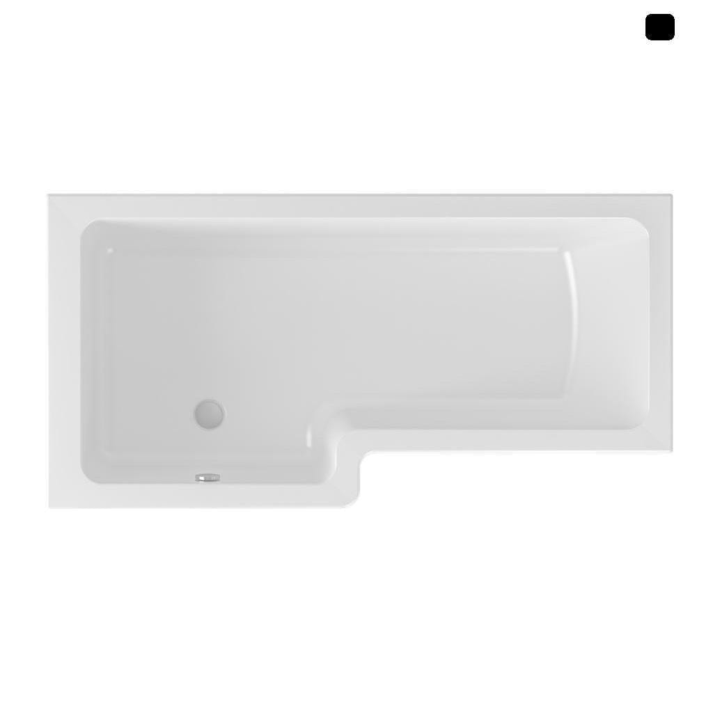 Eastbrook L-Shaped Shower Bath Eastbrook Portland L-Shape Shower Bath