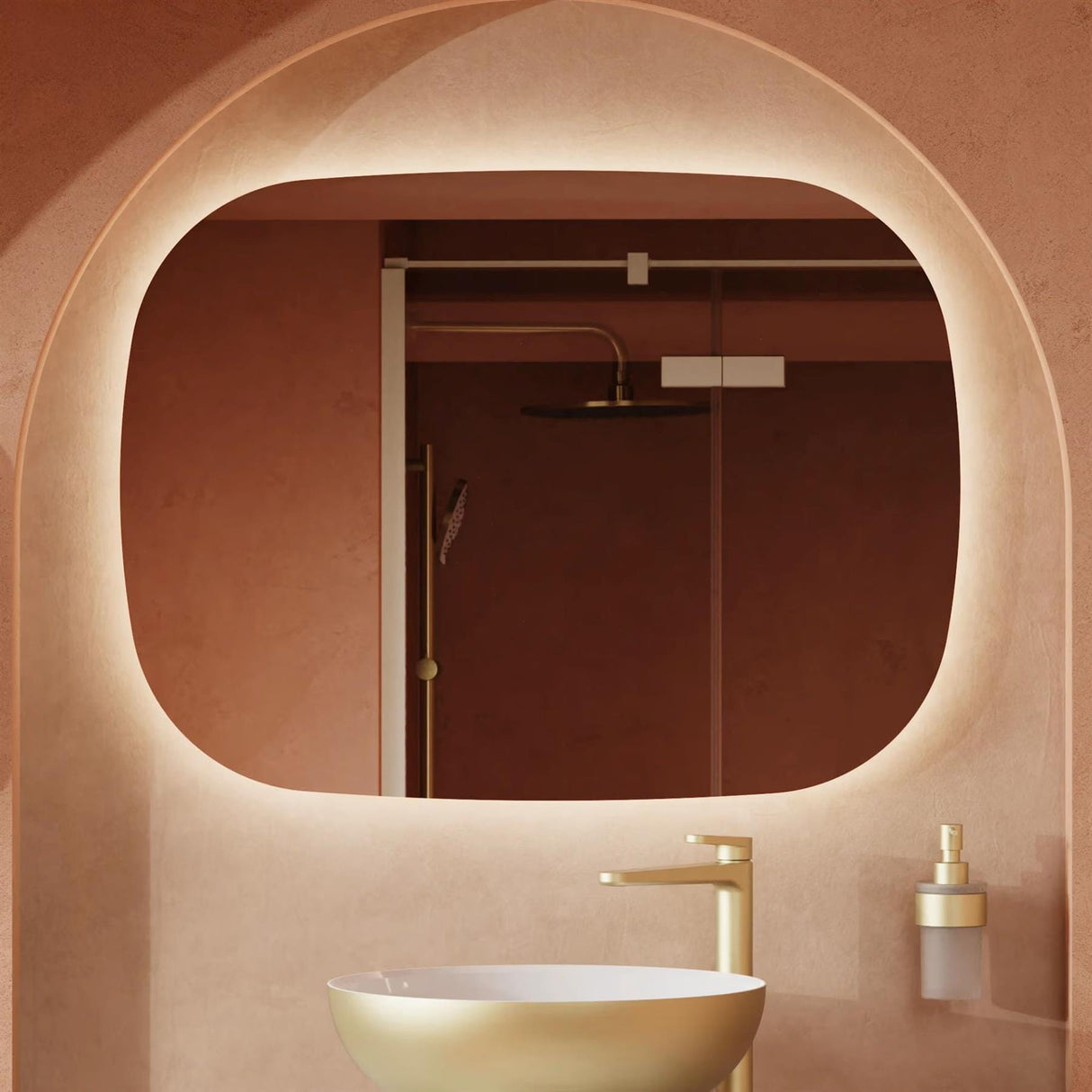 Crosswater Illuminated Mirror 600 x 800m Crosswater Artist LED Illuminated Mirror