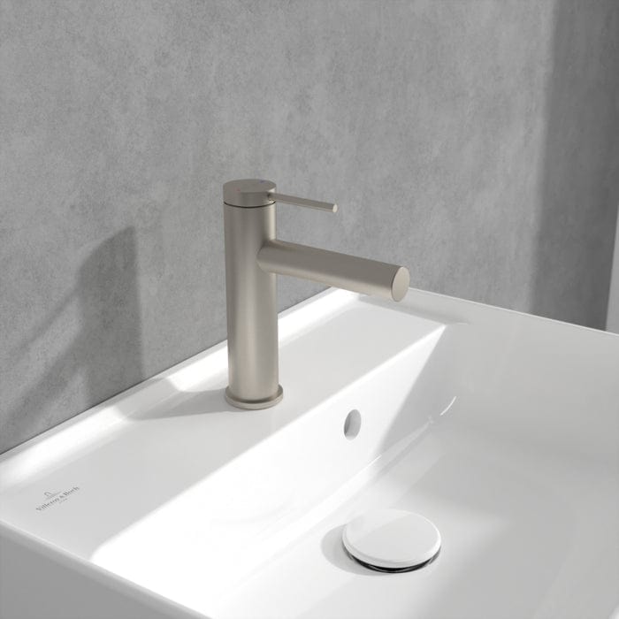 Villeroy & Boch Basin Tap Brushed Nickel Matt / Yes Villeroy & Boch Loop & Friends Single Lever Basin Mixer Tap