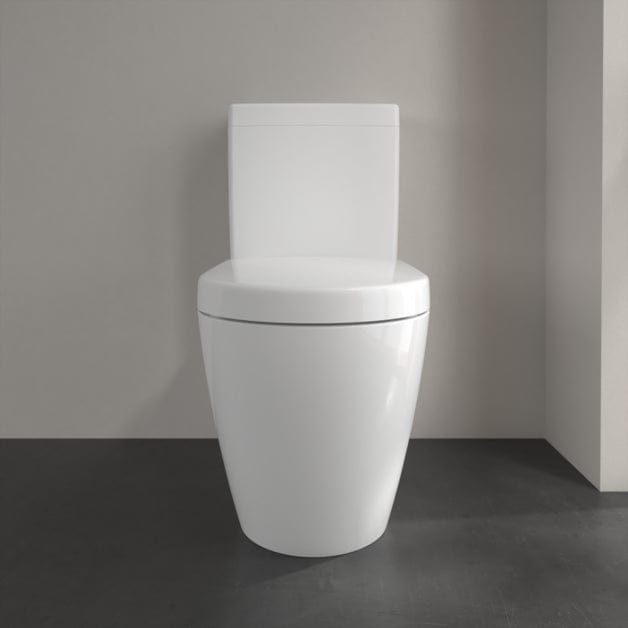 Villeroy and Boch Close Coupled Toilet Villeroy & Boch Subway 2.0 Close Coupled Toilet and Soft Close Seat in White Alpin