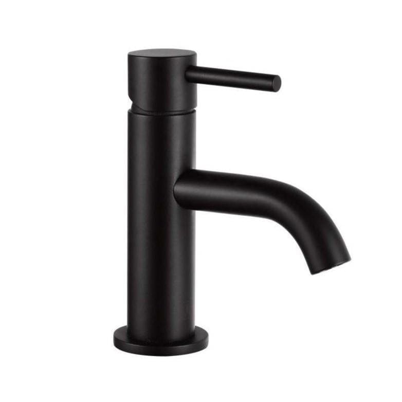 JTP Cloakroom Tap Matt Black JTP VOS Single Lever Mini Basin Mixer Tap