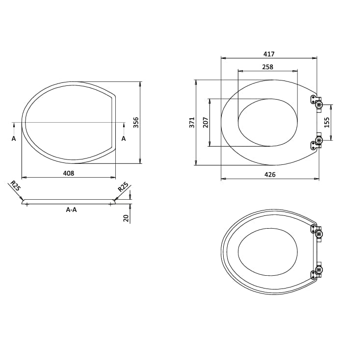 Burlington Toilet Seat Burlington Guild Close Toilet Seat