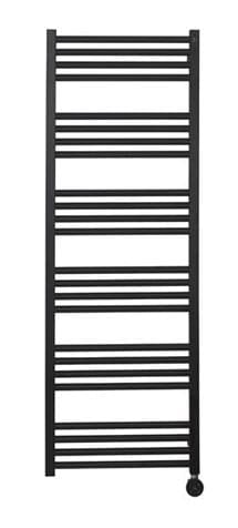 Crosswater Ladder Rail 1380 x 480mm / Electric Only Crosswater MPRO Designer Vertical Towel Radiator in Matt Black