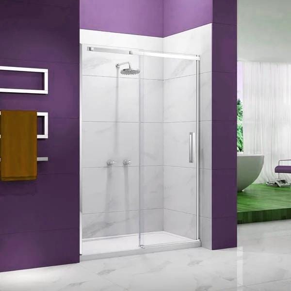 Merlyn Sliding Shower Door Chrome / 1200mm Merlyn Ionic Frameless Sliding Shower Door