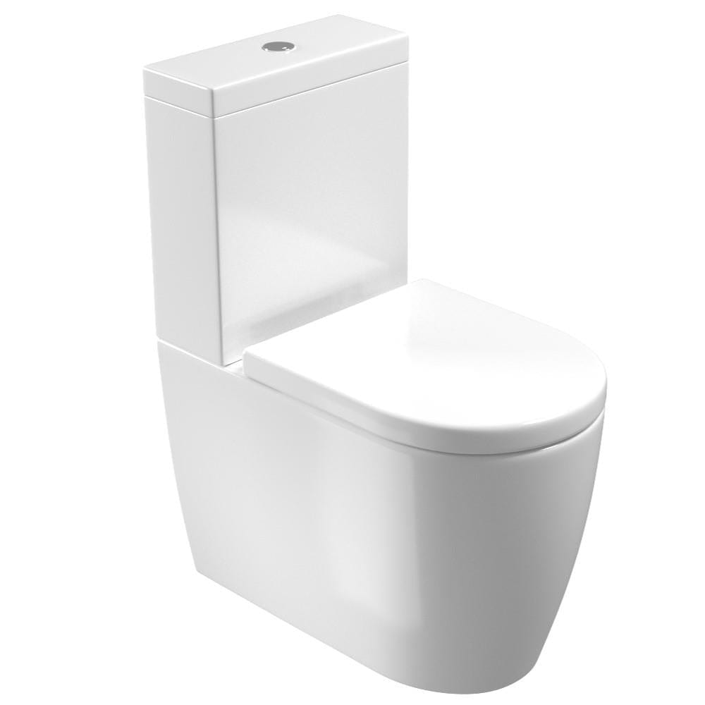 Saneux Close Coupled Toilet Saneux Uni Close Coupled Rimless Toilet with Soft Close Seat