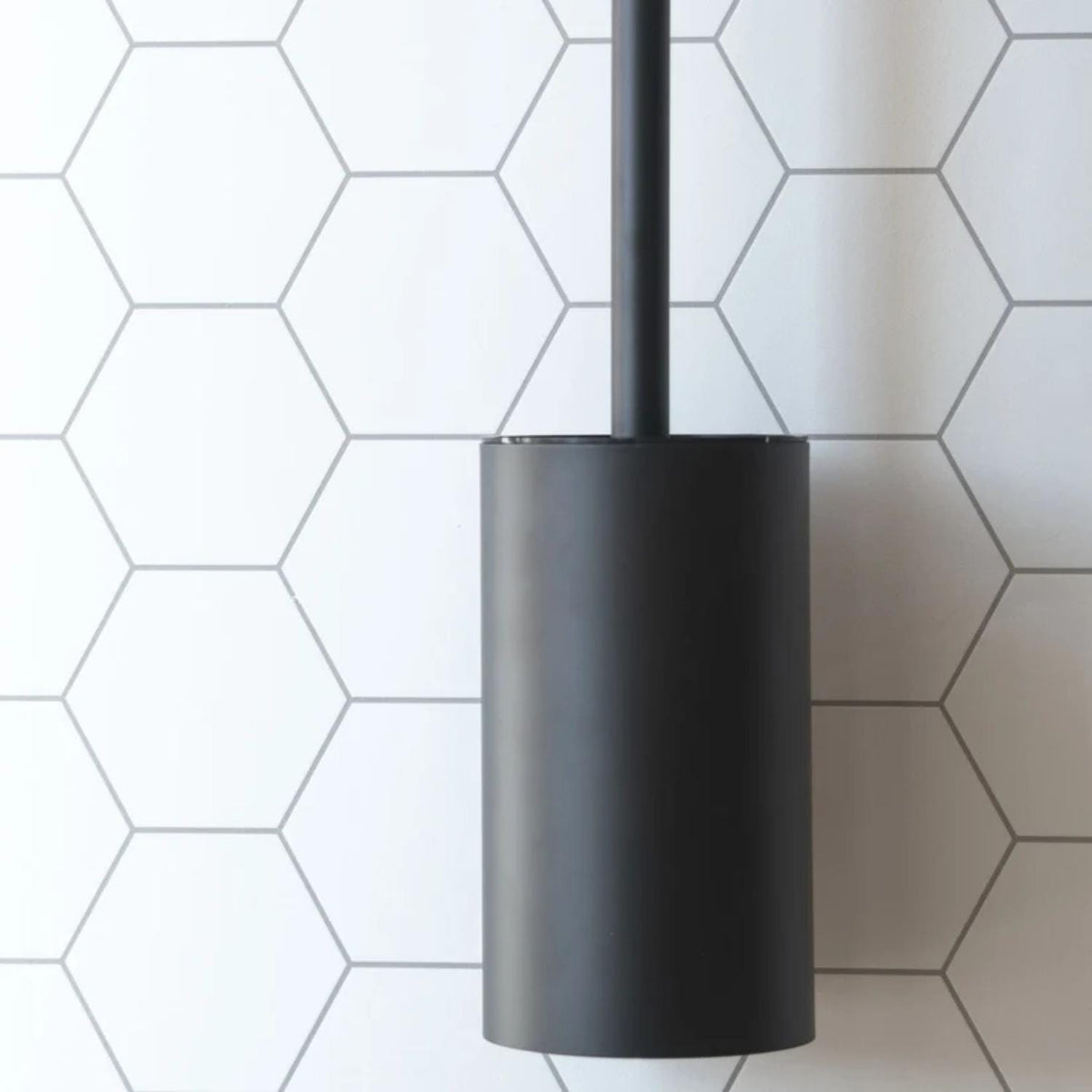 Smedbo Toilet Brush Smedbo Beslagsboden Cube Self-Adhesive Wall Mounted Toilet Brush and Holder