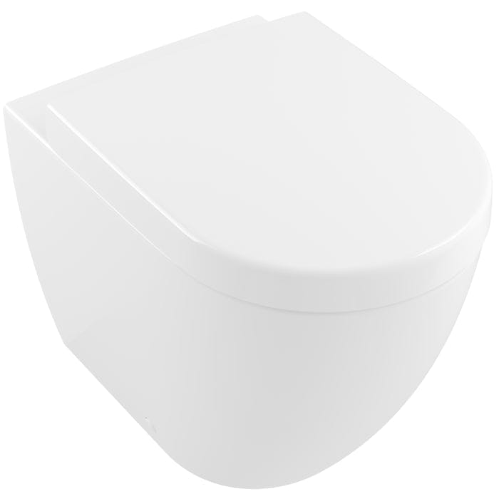 Villeroy & Boch Back to Wall Toilet Villeroy & Boch Subway 2.0 Rimless Back to Wall Toilet with Soft Close Seat