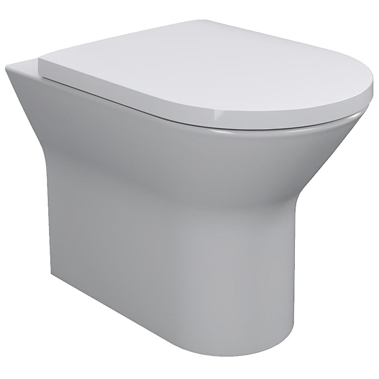 Imex Back To Wall Toilet Imex Blade Rimless Back to Wall Toilet with Soft Close Seat in White
