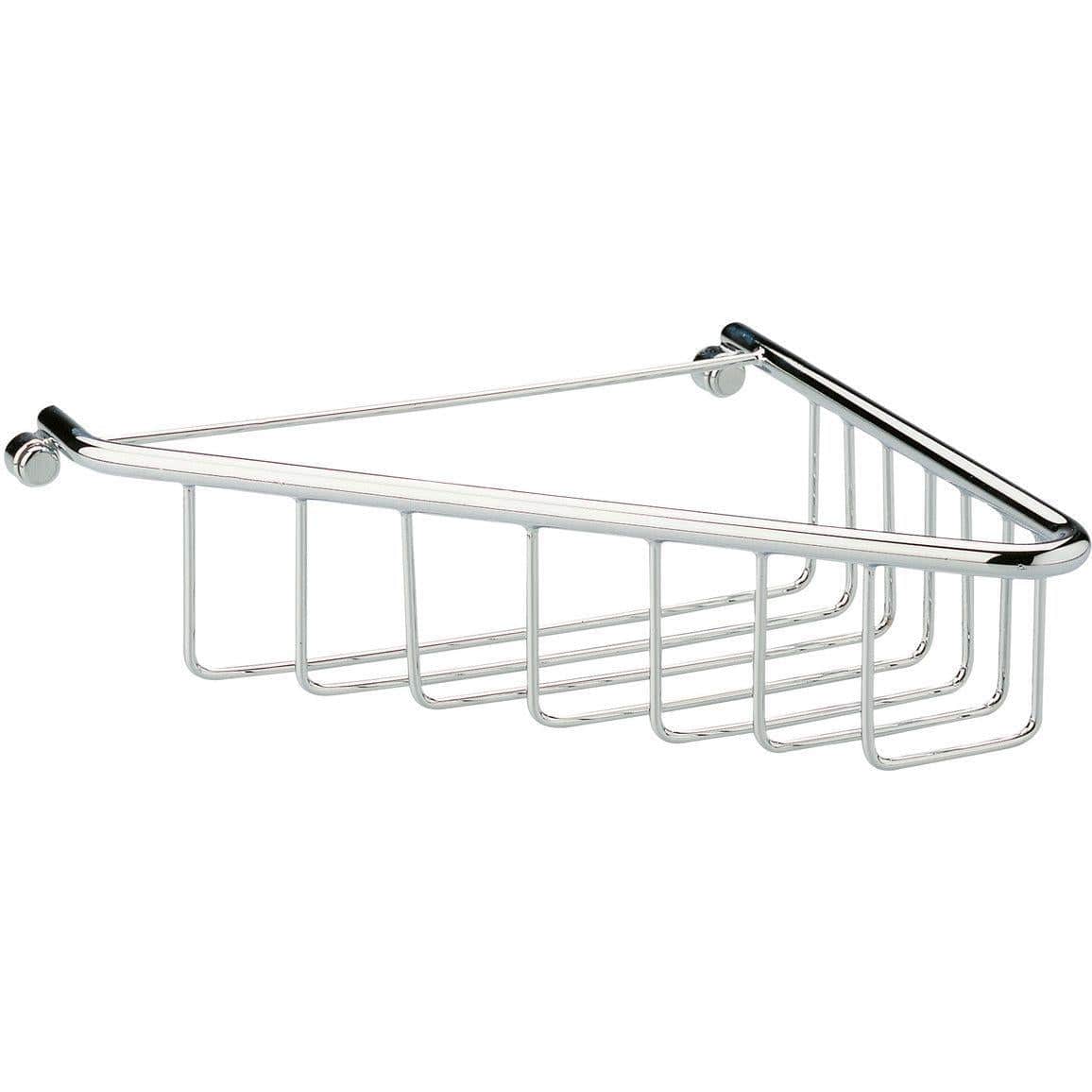 Aquarius Bathrooms Basket Chrome Aquarius Corner Shower Basket