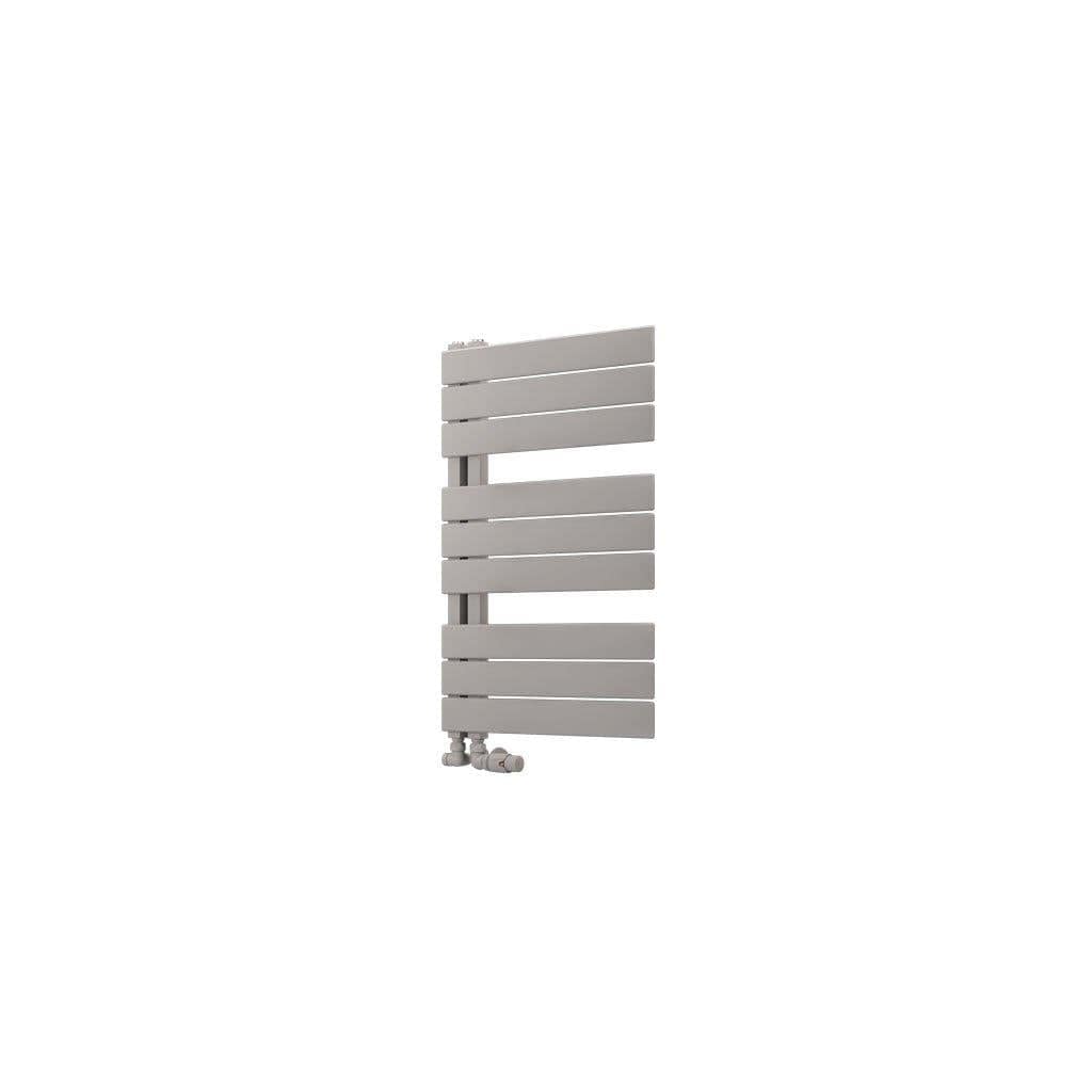 Eastbrook Designer Towel Radiator 800 x 500 / Central Heating Eastbrook Helmsley Straight Vertical Designer Towel Rail in Matt Grey