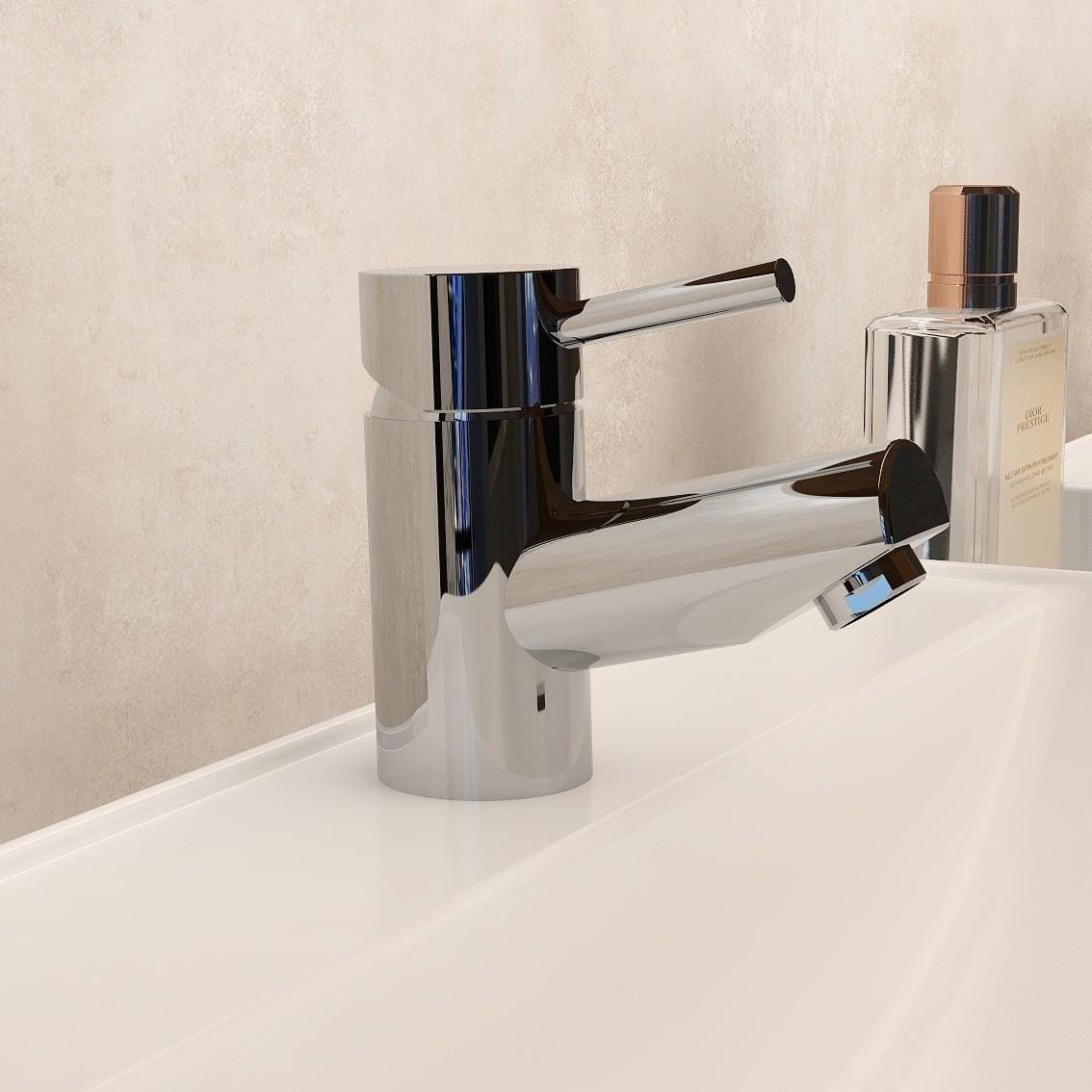 Imex Cloakroom Tap Imex Arco Mini Mono Basin Mixer Tap with Universal Waste in Chrome