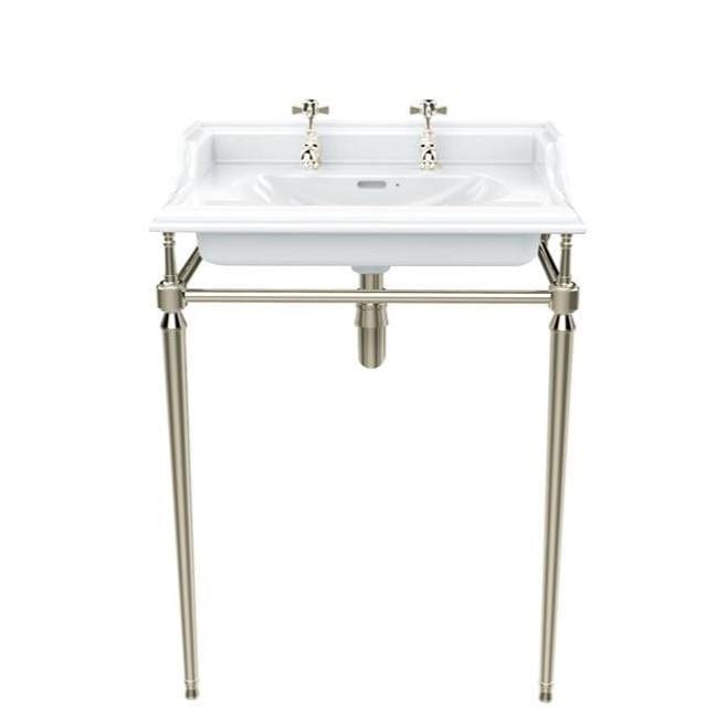 Heritage Wall Hung Basin 3 / Vintage Gold Heritage Dorchester Square Basin with Abingdon Washstand