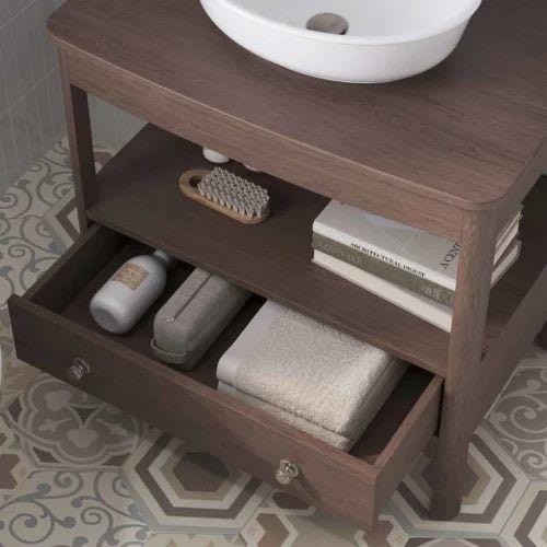 Burlington Floor Standing Vanity Unit Burlington Guild Floor Standing 620mm Vanity Unit with Worktop