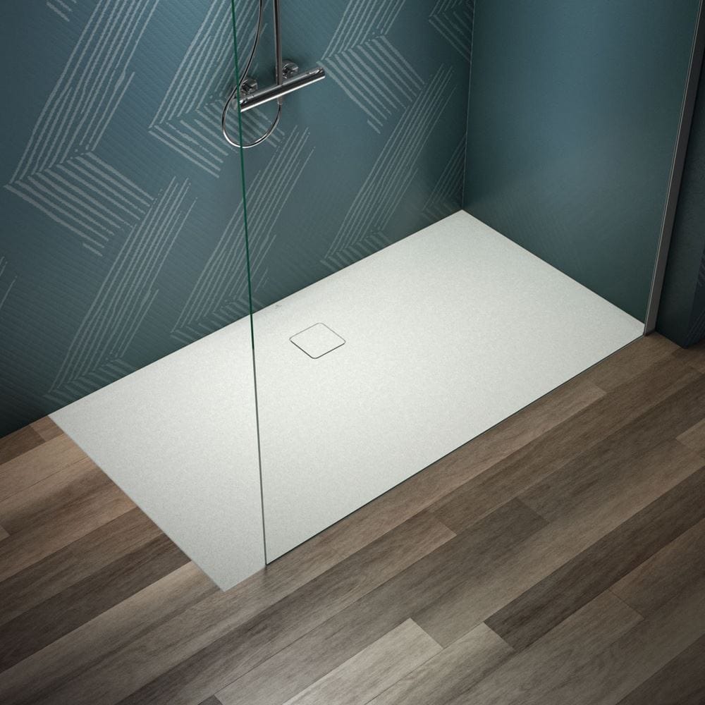 Ideal Standard Rectangle Shower Tray 1700 x 900mm Ideal Standard Ultra Flat EVO 35mm Shower Tray in Silk White with Waste