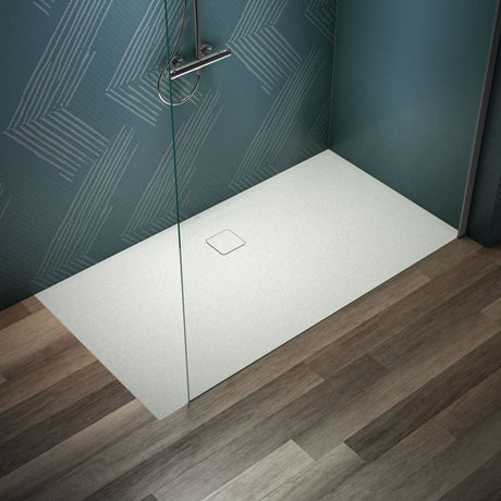 Ideal Standard Rectangle Shower Tray 1700 x 900mm Ideal Standard Ultra Flat EVO 35mm Shower Tray in Silk White with Waste
