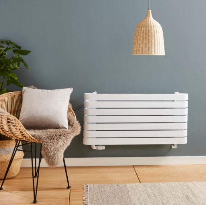 KRAD Panel Radiator 500 x 1000mm K-RAD Denver Straight Horizontal Designer Radiator in Gloss White