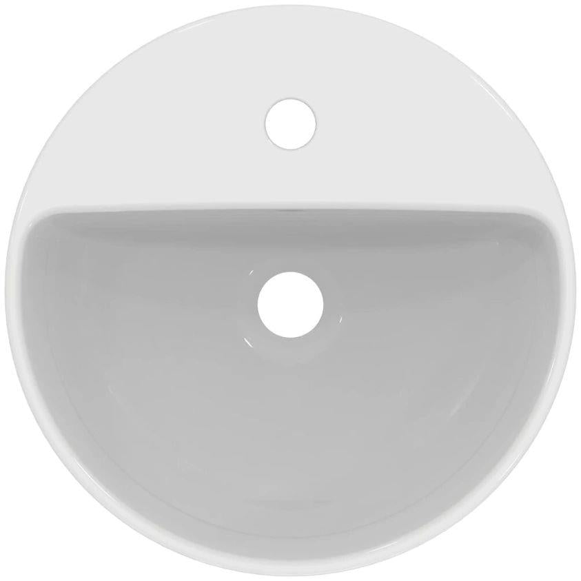Ideal Standard i.life O Round 400mm 1 Tap Hole Countertop Basin in White Gloss