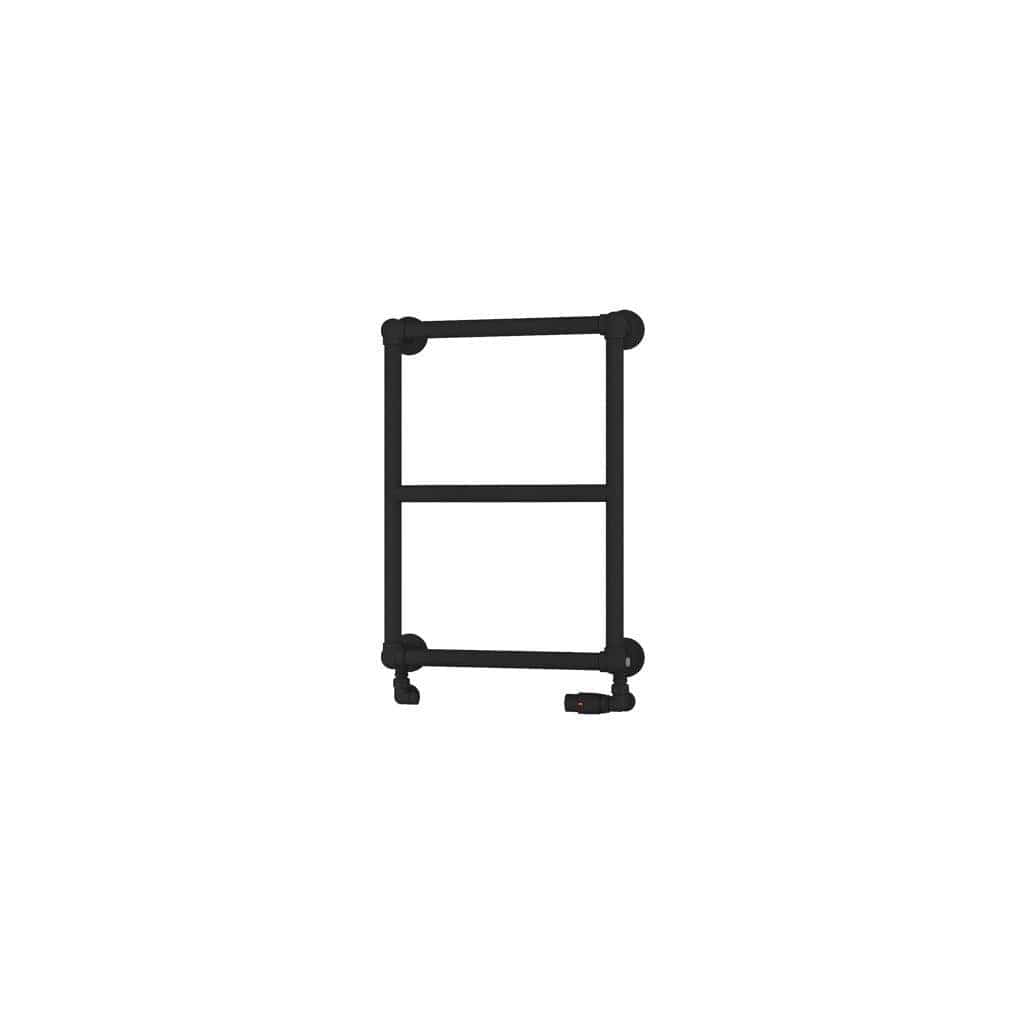 Eastbrook Traditional Towel Rail 690 x 500 / Central Heating Eastbrook Stour Vertical Traditional Heated Towel Rail in Matt Black