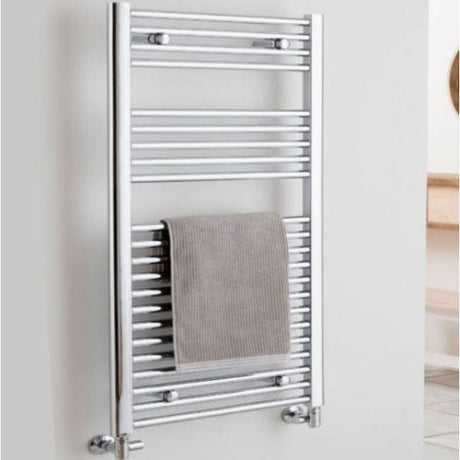 Vogue 800 x 400 / Dual Fuel Vogue Focus Straight Towel Rail in Chrome