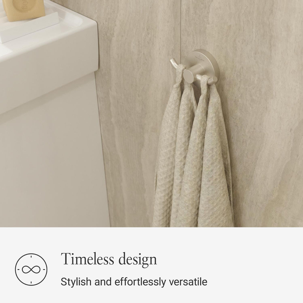 Villeroy & Boch Robe Hook Villeroy & Boch Elements - Tender Double Robe Hook