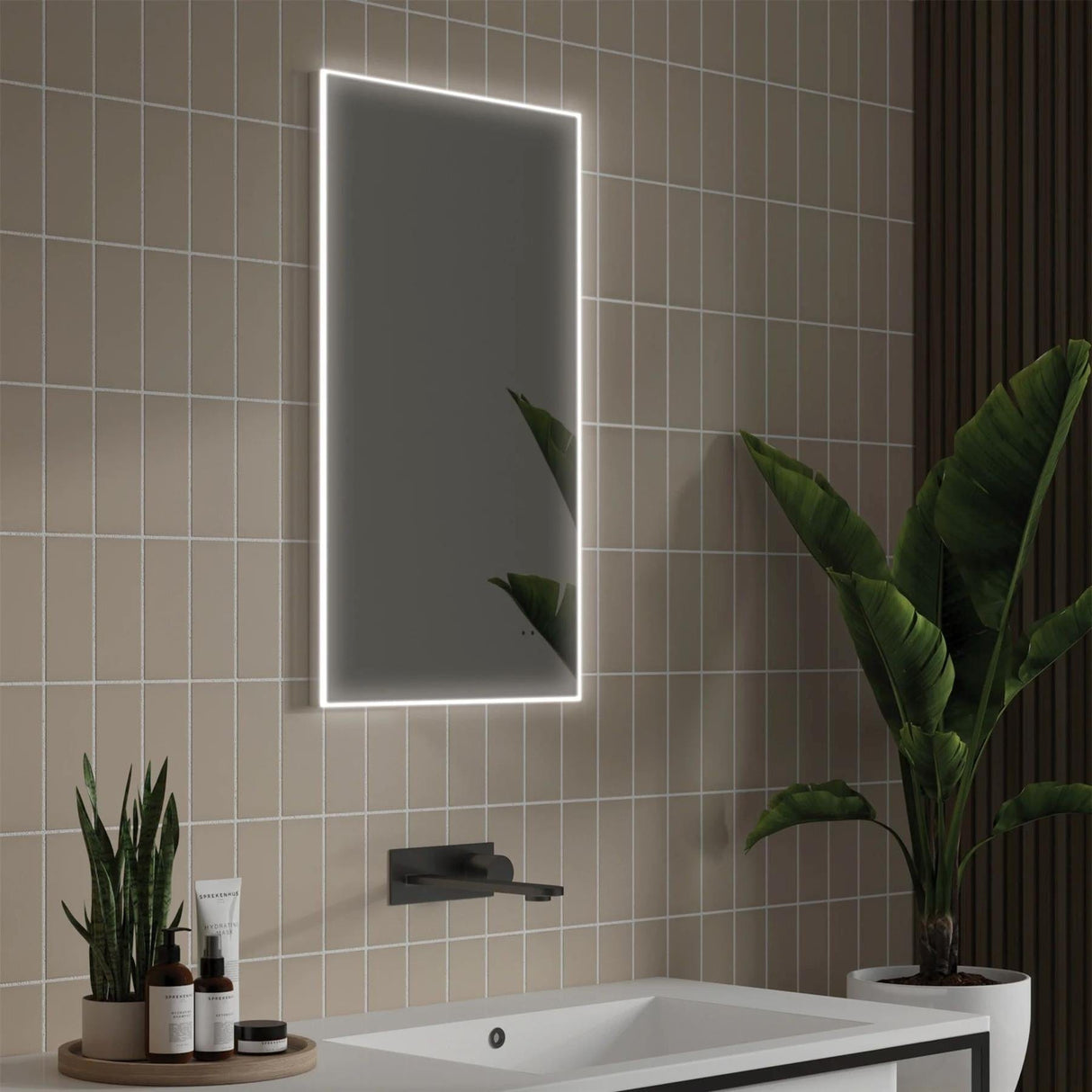 HiB Illuminated Mirror 400 x 700mm HiB Air LED Illuminated Mirror