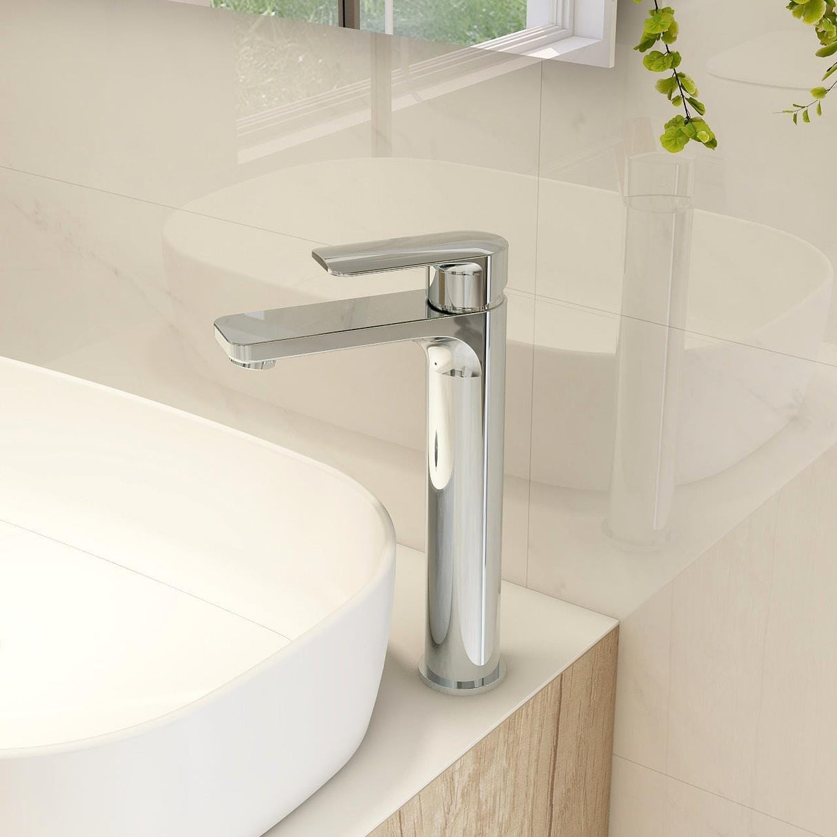 Imex Mono Basin Tap Imex Suburb Tall Basin Mixer Tap with Universal Waste
