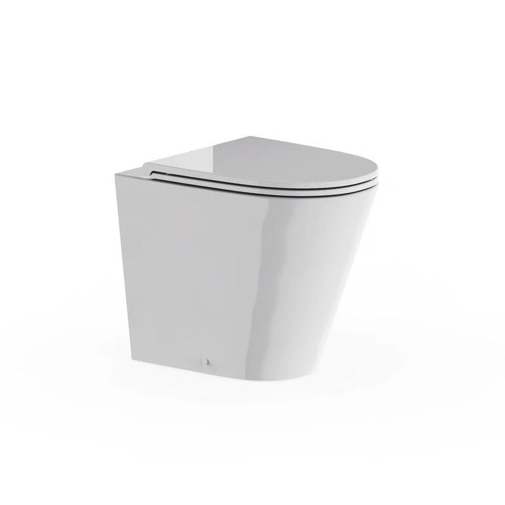Crosswater Wall Hung Toilet Crosswater Mada Round Back to Wall Rimless Toilet with Soft Close Seat