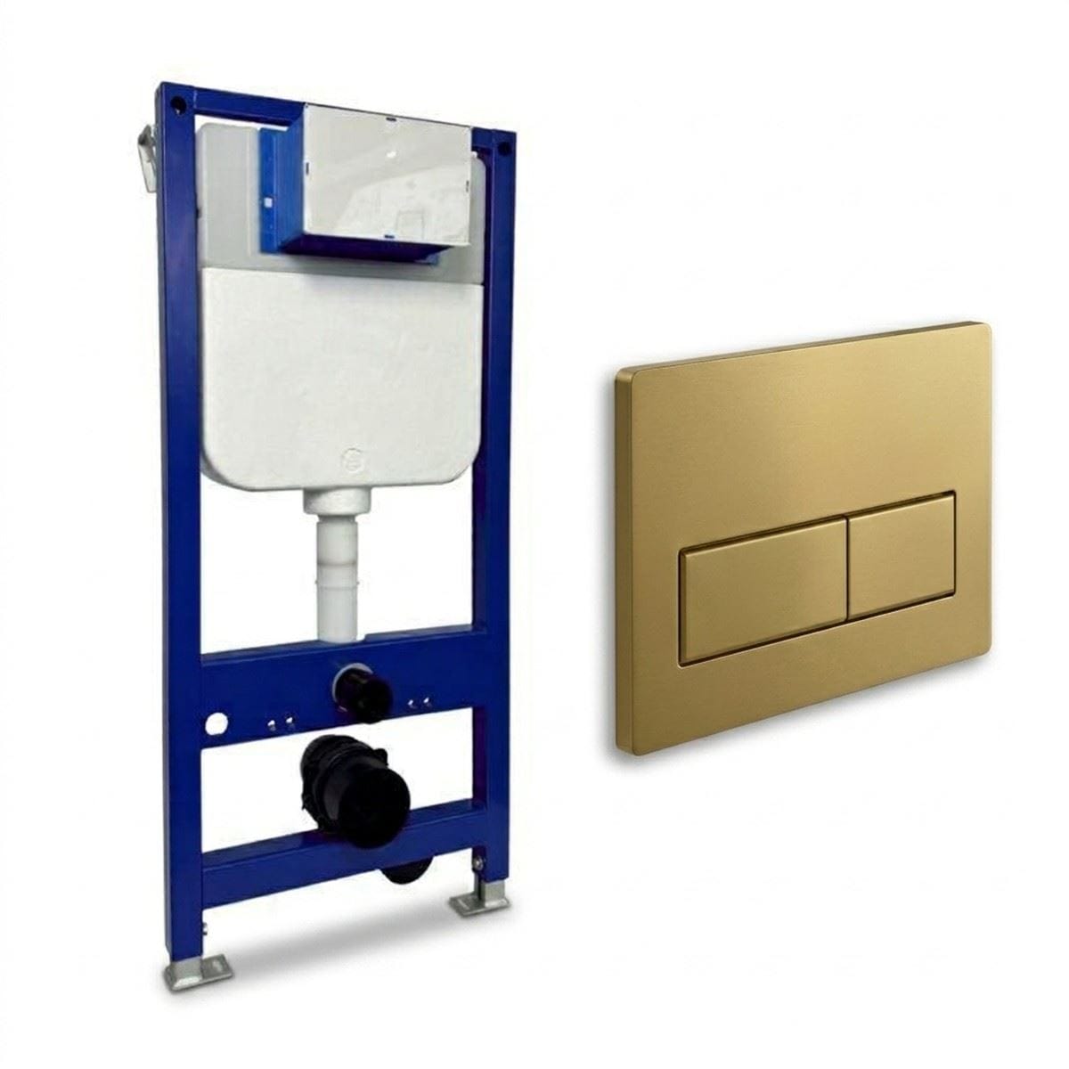 Aquarius Bathrooms Wall Hung WC Frame Aquarius Urbano 1080mm Frame and Cistern with Flush Plate