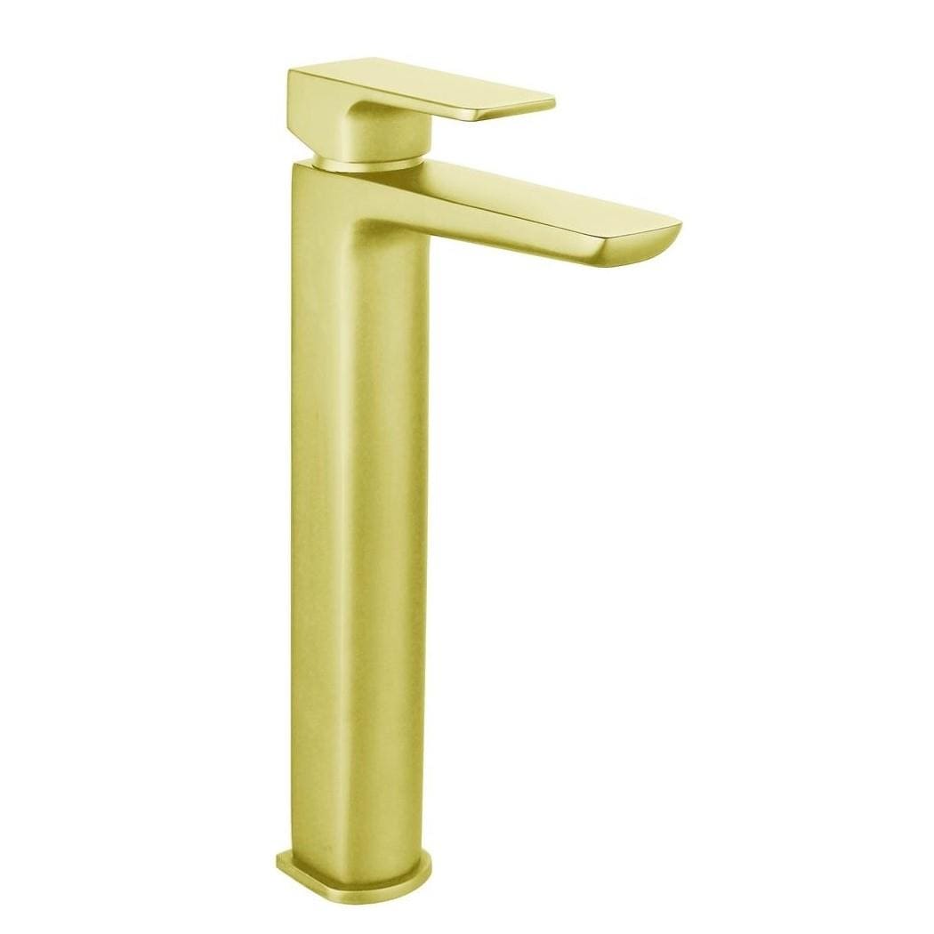 Aquarius Tall Basin Tap Brushed Brass Aquarius Hydro Tall Mono Basin Mixer Tap