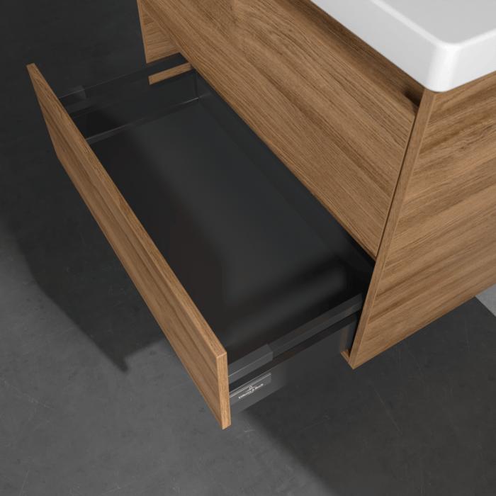 Villeroy & Boch Wall Mounted Vanity Unit Villeroy & Boch Skyla Wall Mounted 800mm Two Drawer Vanity Unit with Basin