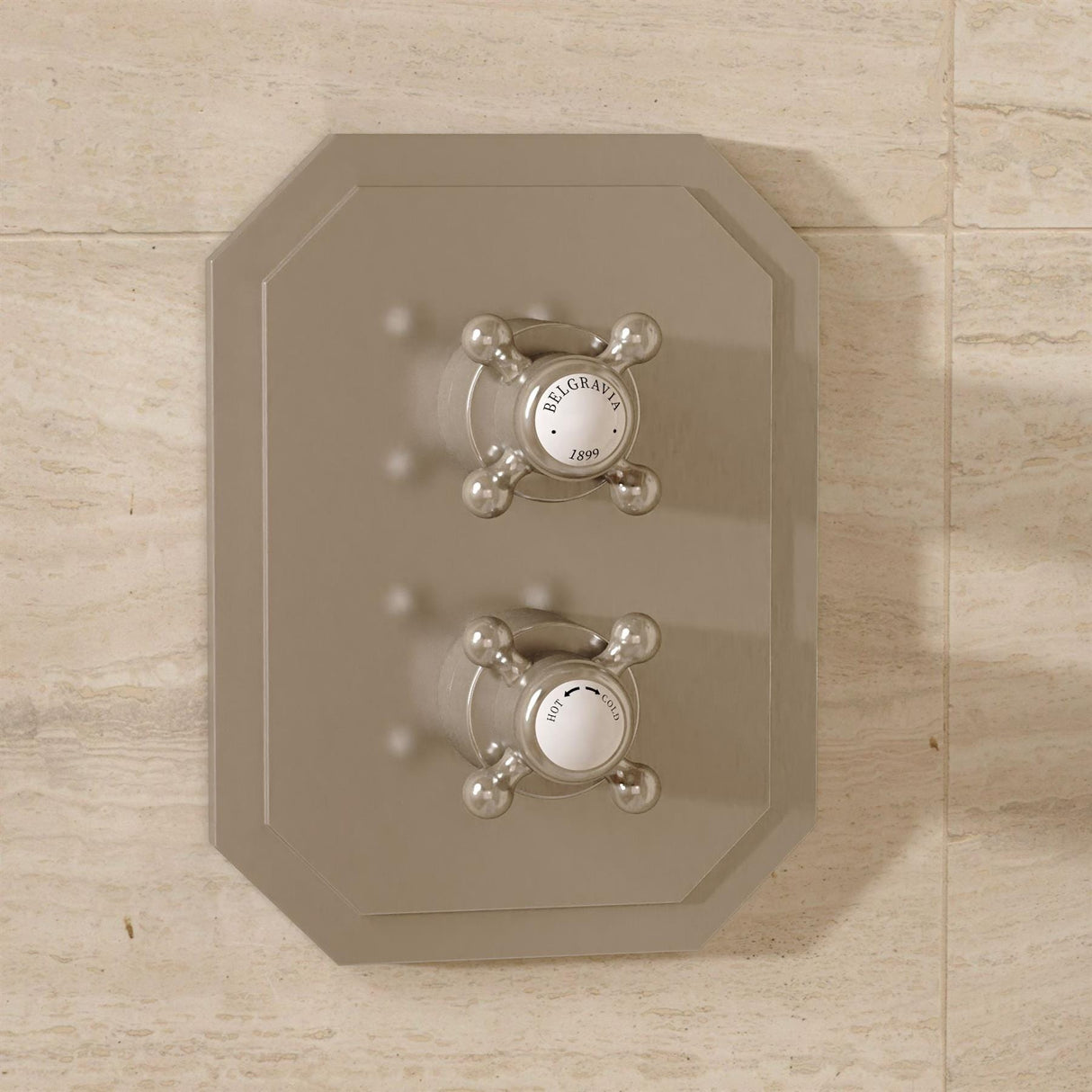Crosswater Concealed Shower Valve Brushed Nickel Crosswater Belgravia Crossbox 2 Multi-Flow Outlet Trimset